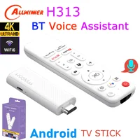 Android TV Stick H96 Max H313 Allwinner Quad Core 4K Wifi6 BT asistente de voz Control remoto reproductor multimedia Smart TV Box