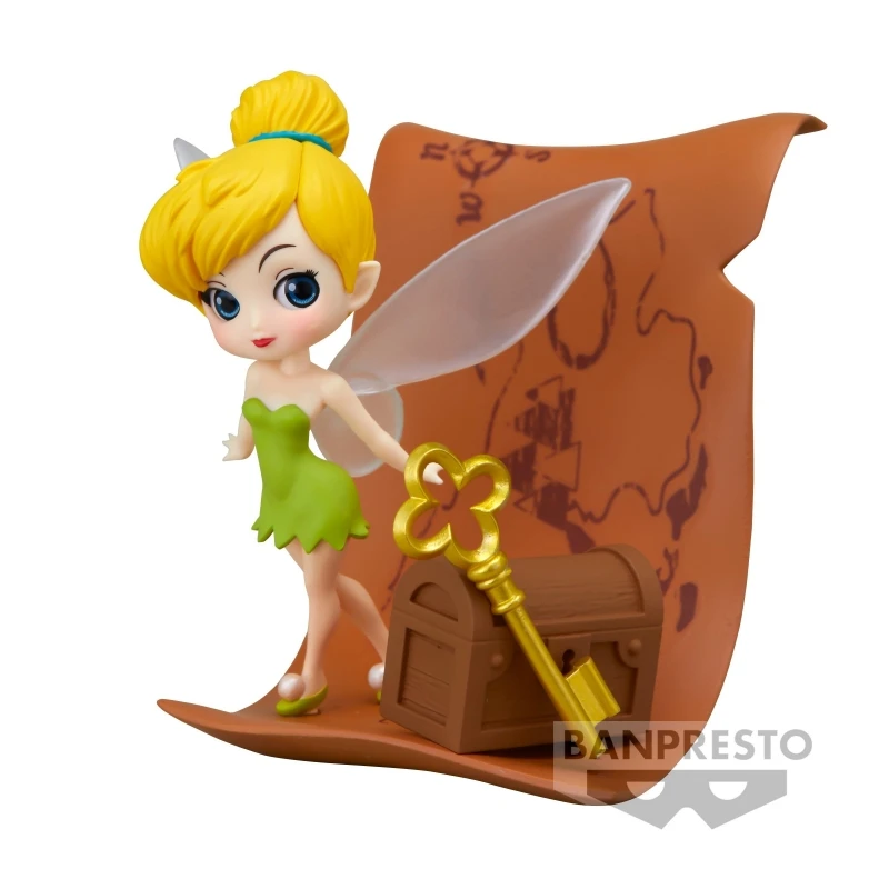 

Bandai Original Q Posket Stories - Disney Characters - Tinker Bell II Action Figure Toys For Kids Gift Collectible Model Ornamen