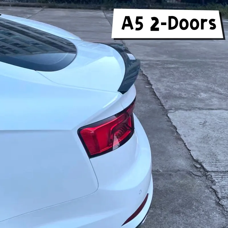 High Quality Real Carbon Fiber Material Trunk Boot Lid Spoiler Wing For Audi A5 B8 2008-2016 Sportback Coupe 2-Doors