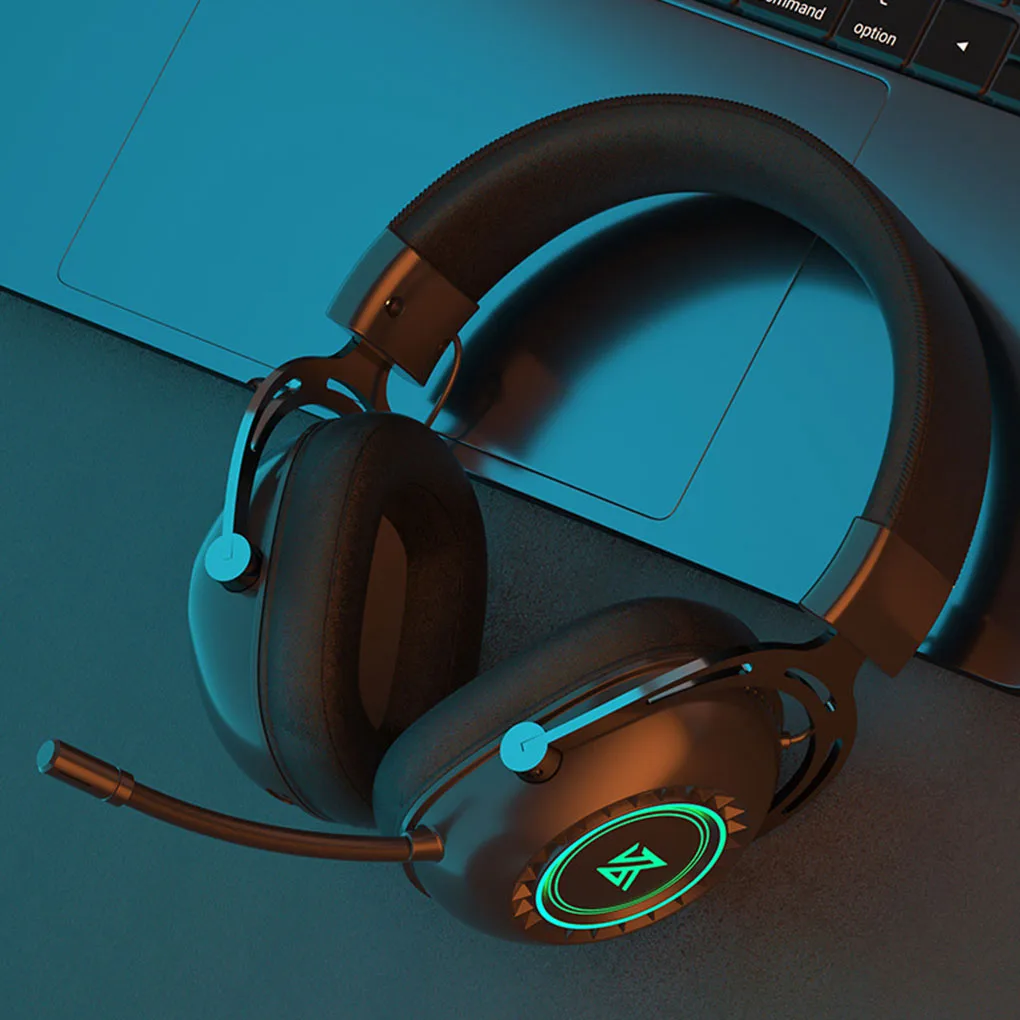 

Adjustable Gaming Headphone RGB Headset Stereo Sound Wireless Earphone