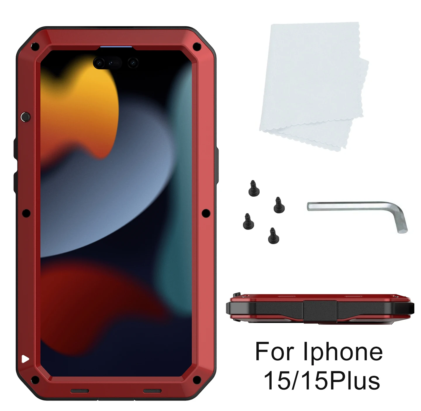 Neue Metall-Schutzhülle mit Rutschfester, Stoßfester 360-Grad-Vollschutz-Funktion für iPhone 16, 15, Xs Max, 11, 12, 13, 14 Serie – Detail 24