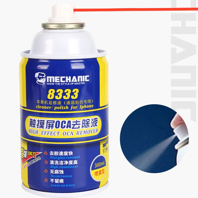 RELIFE RL-538 8333 250ML หน้าจอ LCD OCA ลบของเหลวสำหรับโทรศัพท์มือถือ Ipad แท็บเล็ต Repair Solution กาวทำความสะอาดของเหลว