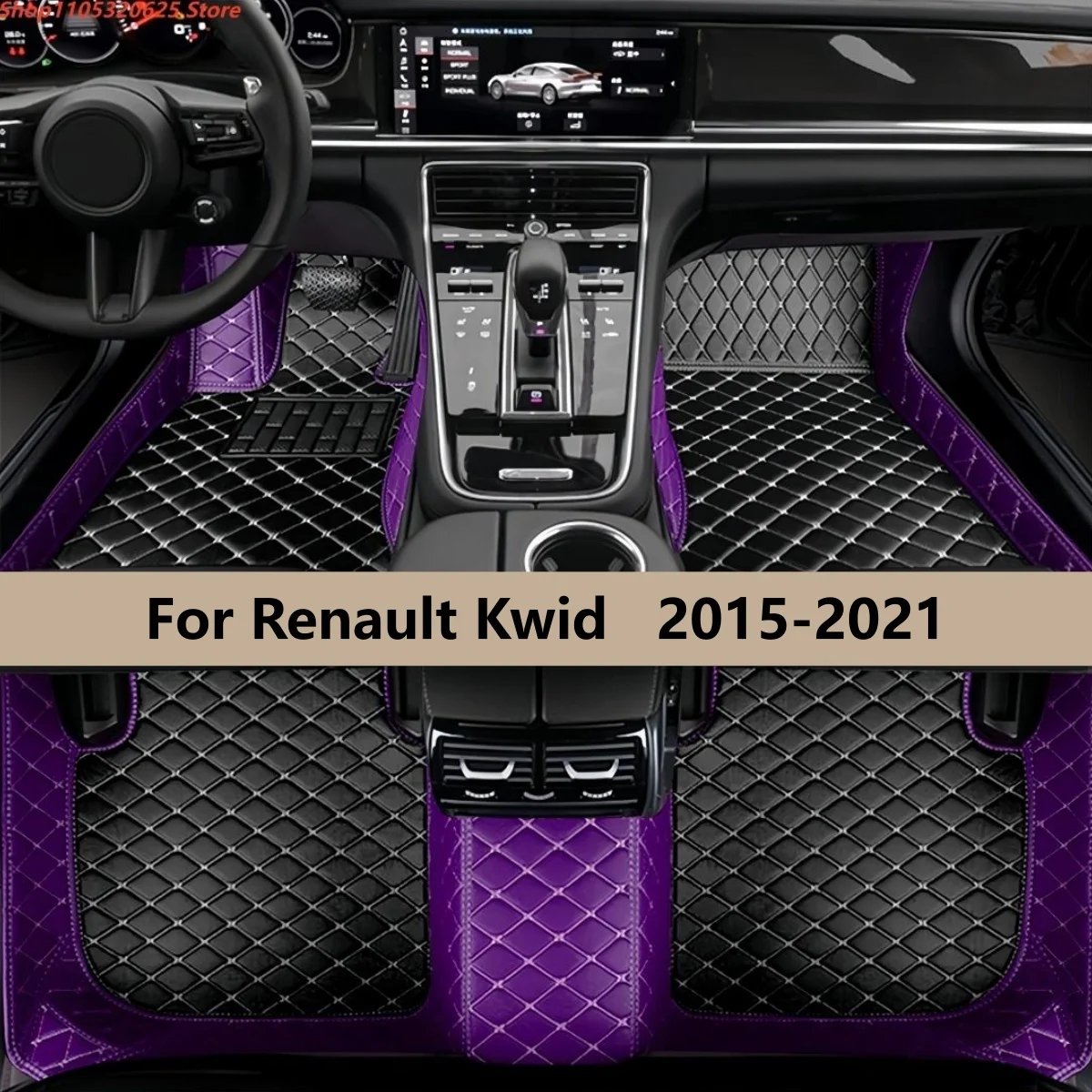 

Car Floor Mats For Renault Kwid 2015 2016 2017 2018 2019 2020 2021 Auto Accessories Leather Waterproof Anti Slip Foot Carpet