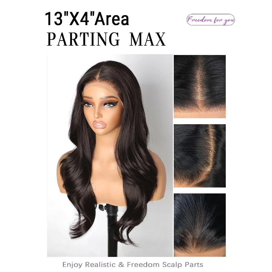 الشوكولاته براون الدانتيل شعر مستعار أمامي غلويليس الباروكات قبل قطعها للمبتدئين 13x4 HD الاصطناعية الدانتيل شعر مستعار أمامي للنساء البني الطبقات #4