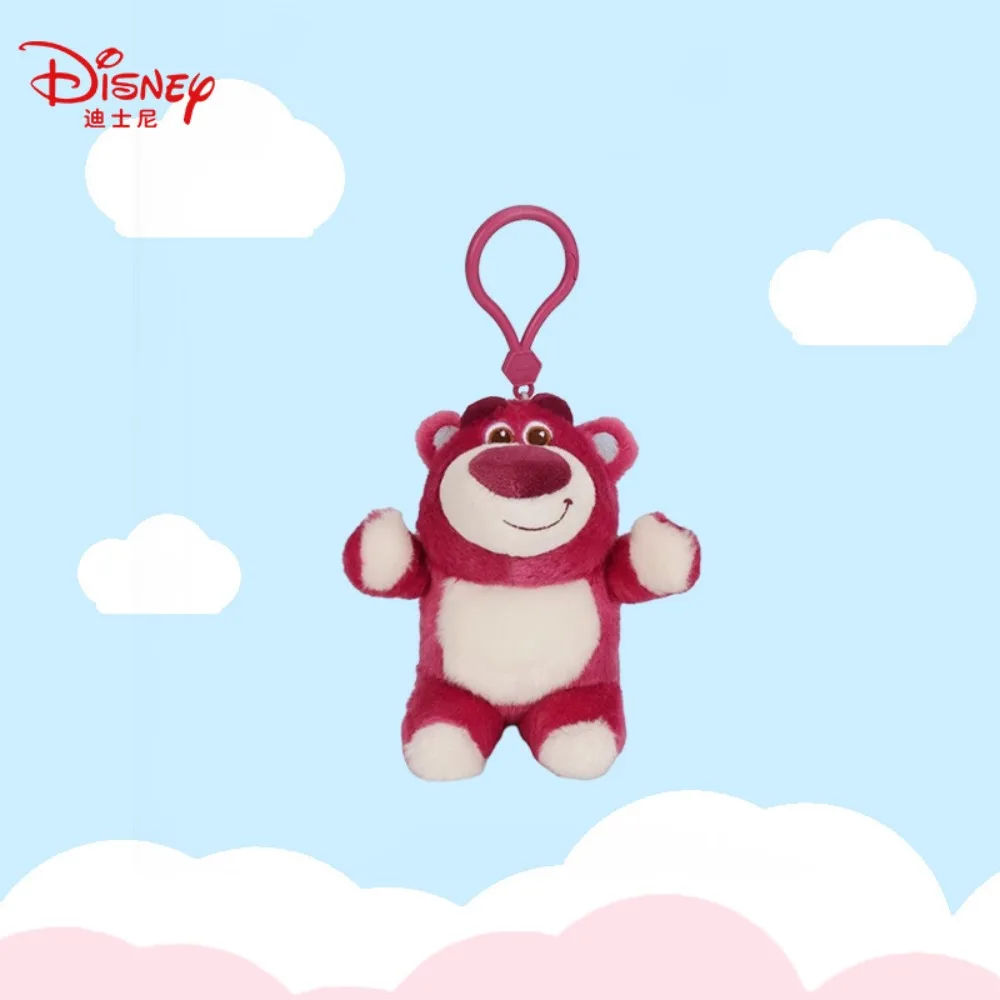 Genuíno disney chaveiros de pelúcia criativo figuras dos desenhos animados mochila pingente chaveiro acessórios decorativos coleção férias presentes