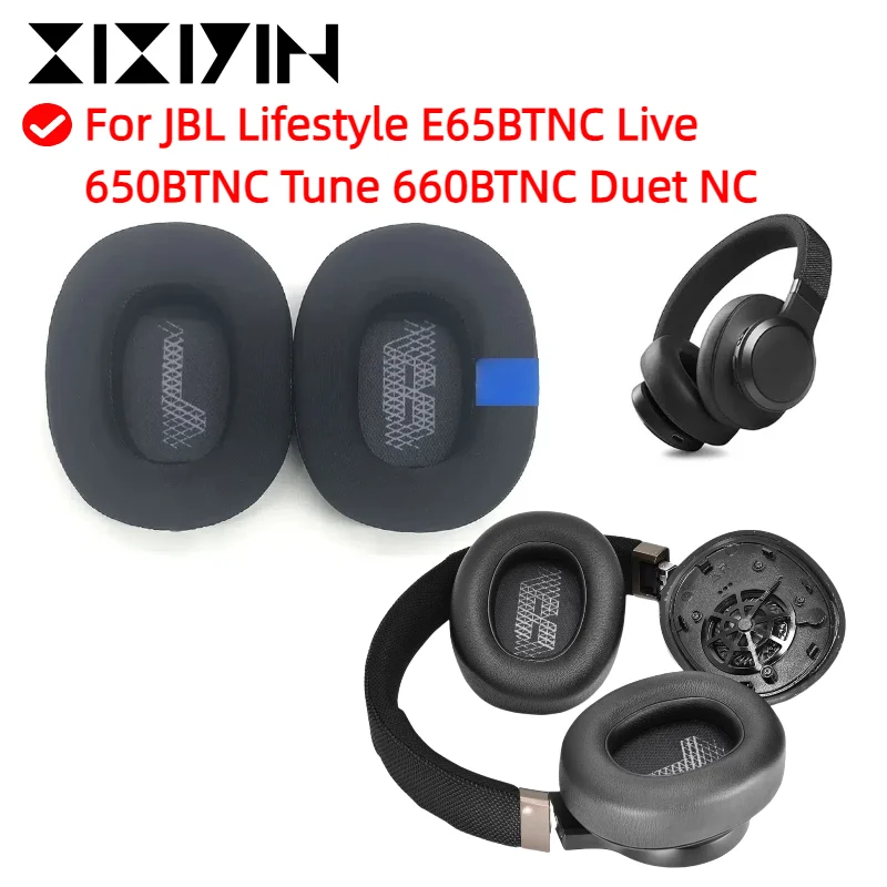 

Replacement Ear Pads For JBL Lifestyle E65BTNC Live 650BTNC Tune 660BTNC Duet NC Headphones Headset Cooling Gel