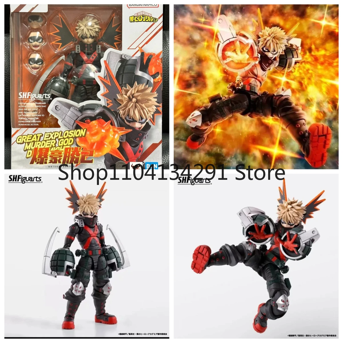 

Original Bandai S.H.Figuarts SHF My Hero Academia Katsuki Bakugo Birthday Gift Toy Figure Action Figure
