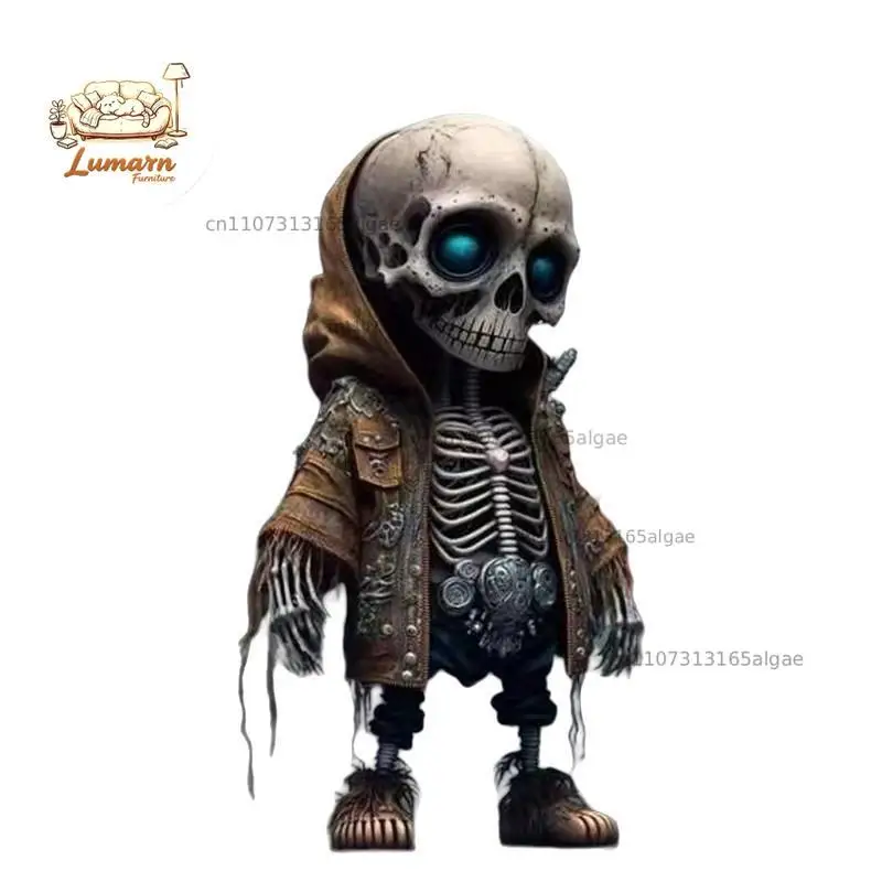 Halloween Skull Resin Decoration Ghost Festival Party Desktop Courtyard Decoration Resin Craft