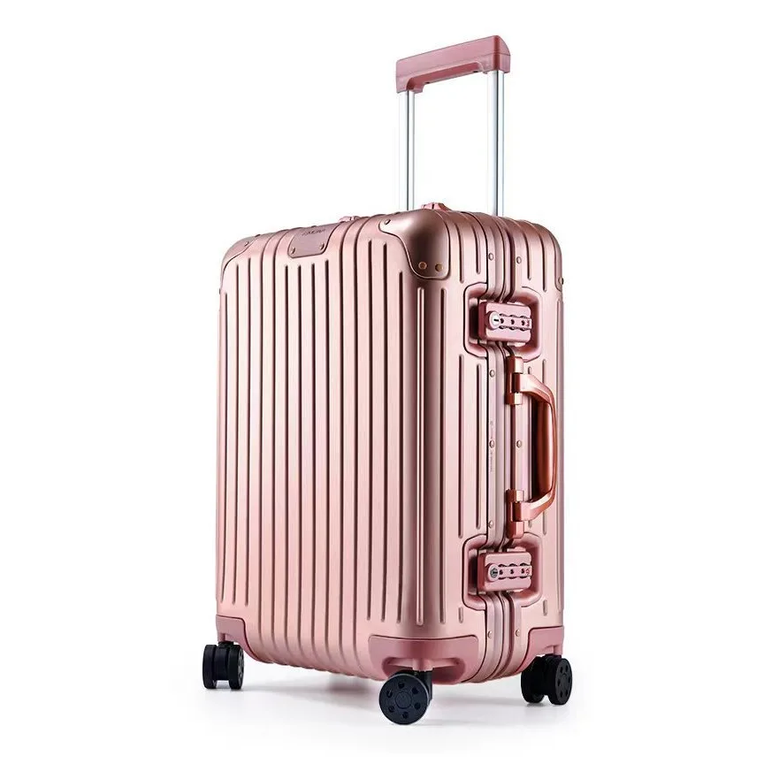 Чехол на колесиках из алюминиево-магниевого сплава, роскошный чемодан большой вместимости, стильный деловой повседневный дорожный чемодан R Style Trend