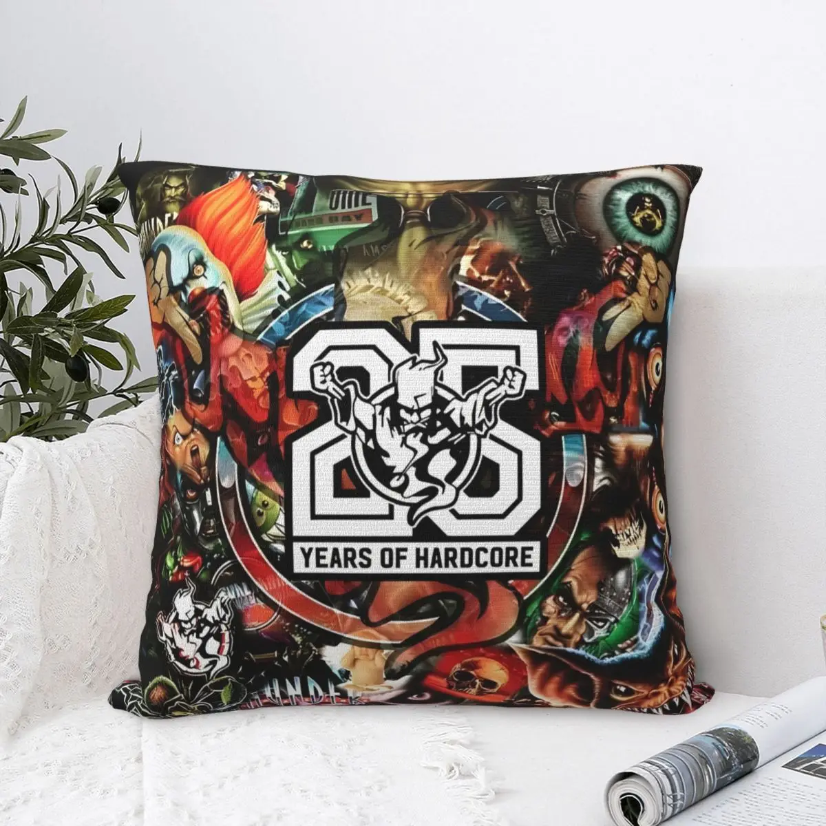 Thunderdom Hardcore Wizard Music Square Pillow Case Cushion Cover Customized Zippered Decor Pillowcase for Sofa 40x40cm