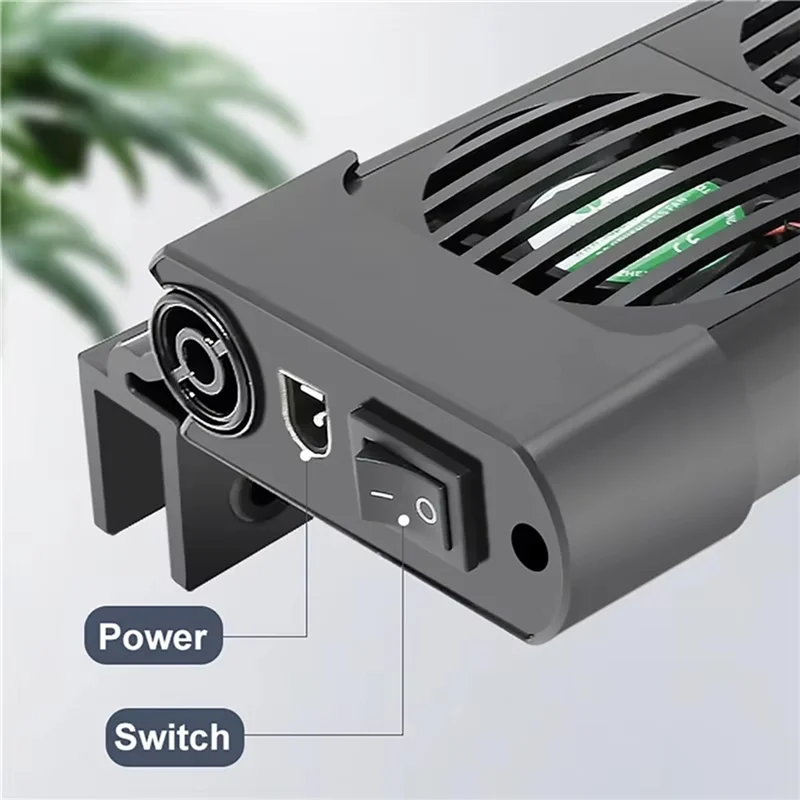 ABLJ Fish Tank For Water Tank Cooling Fan Adjustable Aquarium Chiller Cooling Fan EU Plug