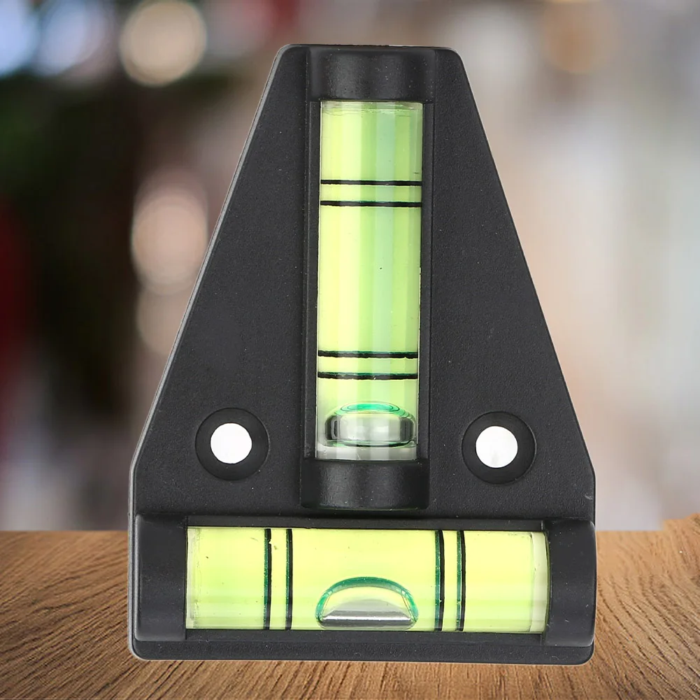 T shape Level Bubble Small Level Bubble Measurement Instrument T Level Bubble with Installation Hole Measuring Tool for Camera