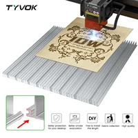 Tyvok-mesa de trabajo de panal, grabador láser, protección de escritorio, montaje gratuito, mesa de trabajo de corte de 400x400mm, cama láser de panal