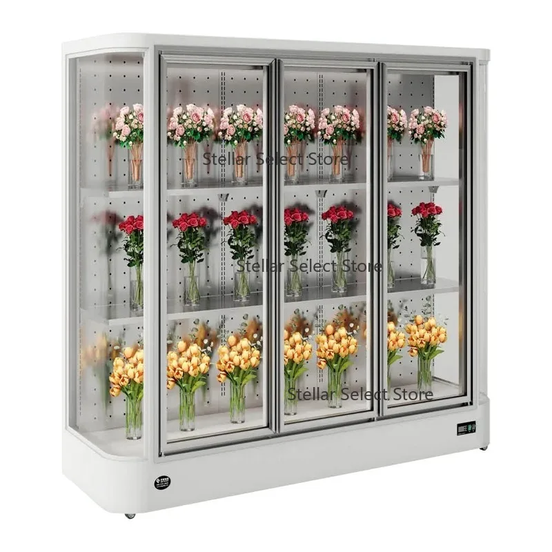 Multi-layer fresh flower display refrigerator