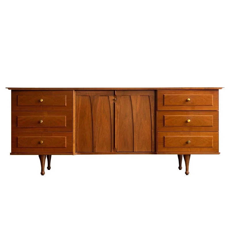 

Французский ретро обеденный боковой шкаф из цельного дерева для гостиной, дома, входной шкаф, шкаф для спальни, ящик