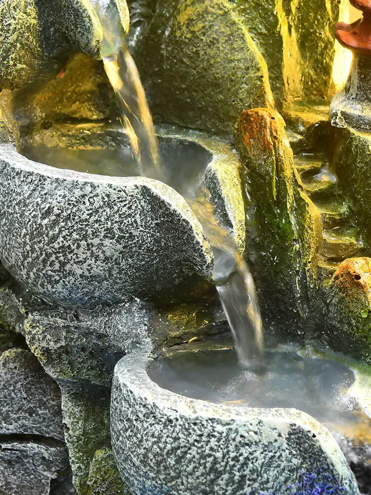 

Parts Living room fish tank rockery waterwheel fountain bonsai decoration