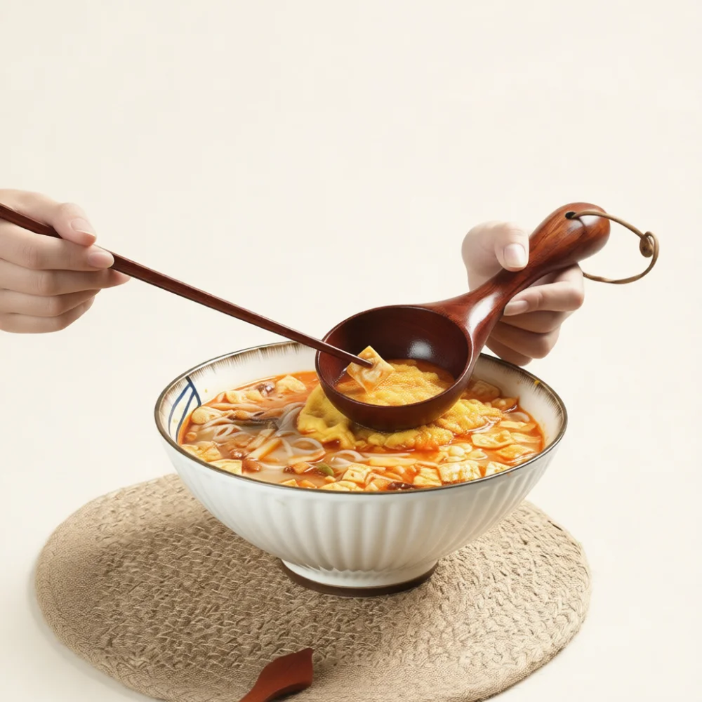Large Japanese Style Wooden Sp - Home Cooking Asian ulasan dan harga