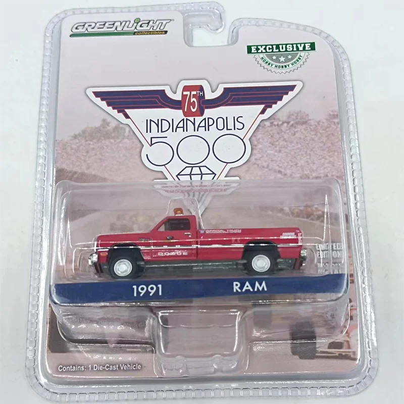 Diecast Greenlight 1:64 Scale 1991 Ram Pickup Alloy Simulation Car Model Classics Collection Display Toy