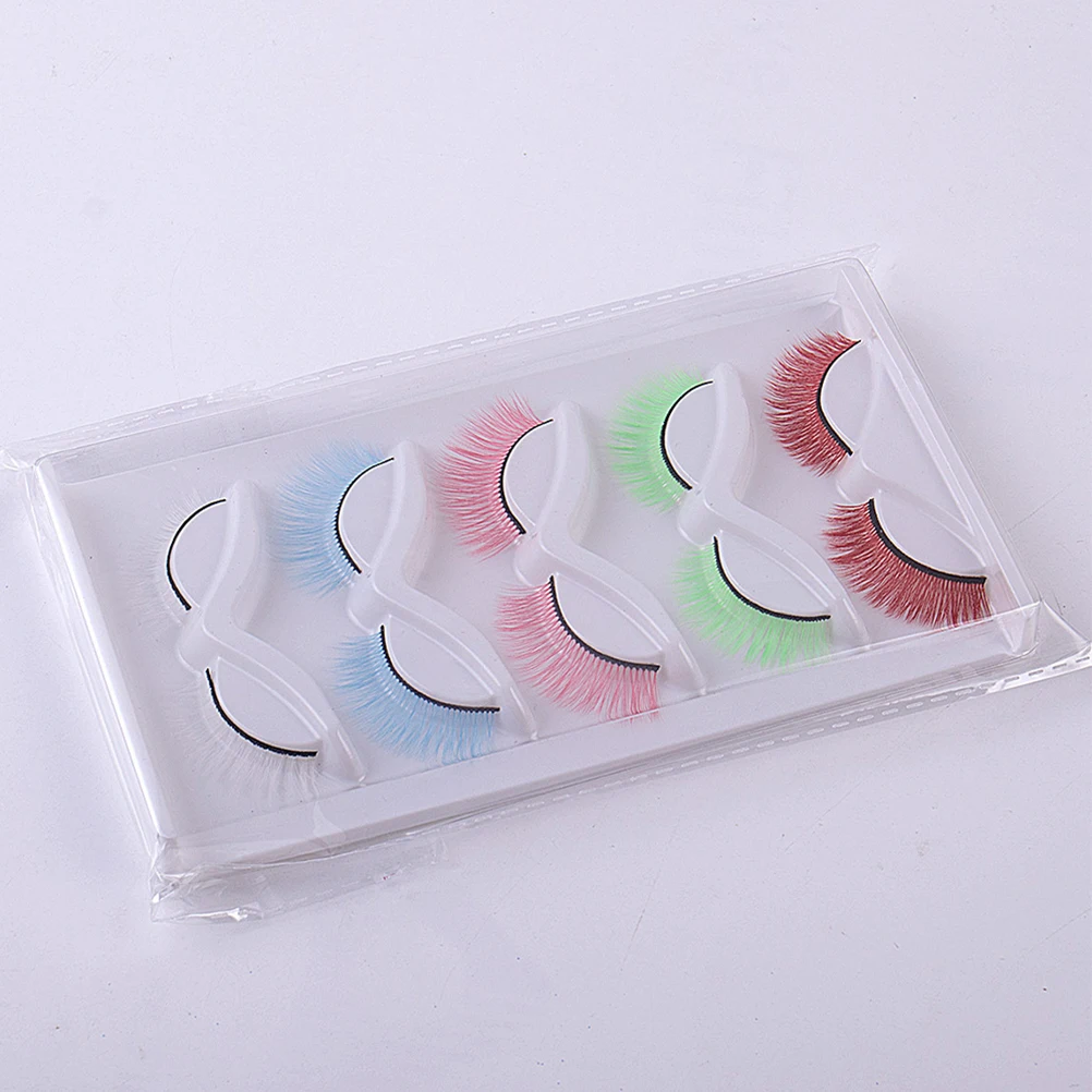 2-Boxen-Wimpern, farbig, individuelle kurze Make-up-Zubehör, gefälschte natürliche Make-up-Zubehör-Packung, Verlängerungen, dünne Wimpern