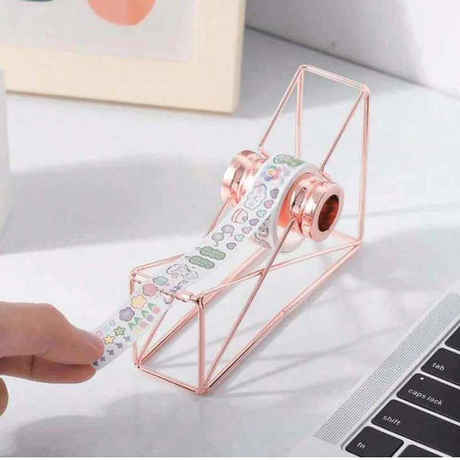 

1pc metal anti-slip desktop tape dispenser, smooth anti-rust manual tape cutter, tape storage organizer office stationery