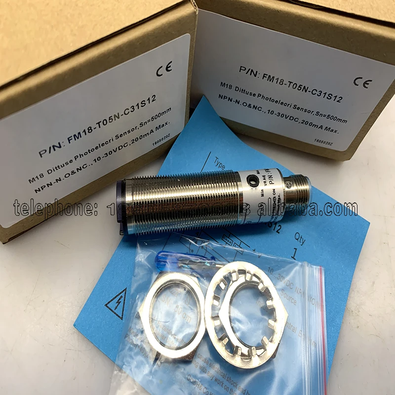 In Stock New Photoelectric Switch Sensor FM18-T05N-C31S12 FM18-T05P-C31S12 Reliable Gold Seller One-year Warranty