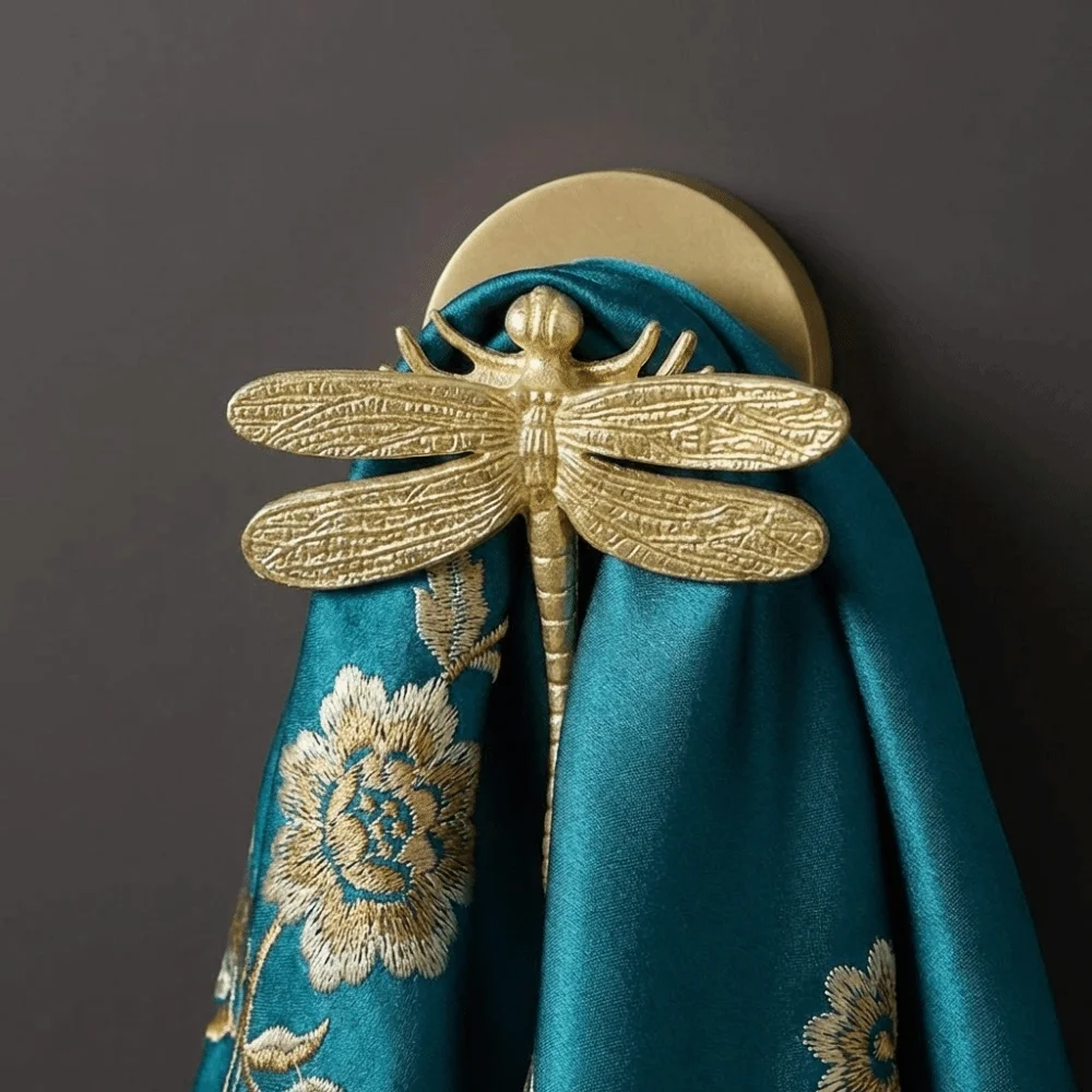 

High-Quality Brass Brass Wall Hooks Rust-Proof Construction Creative Look No-Drill Wall Hooks Durable Construction