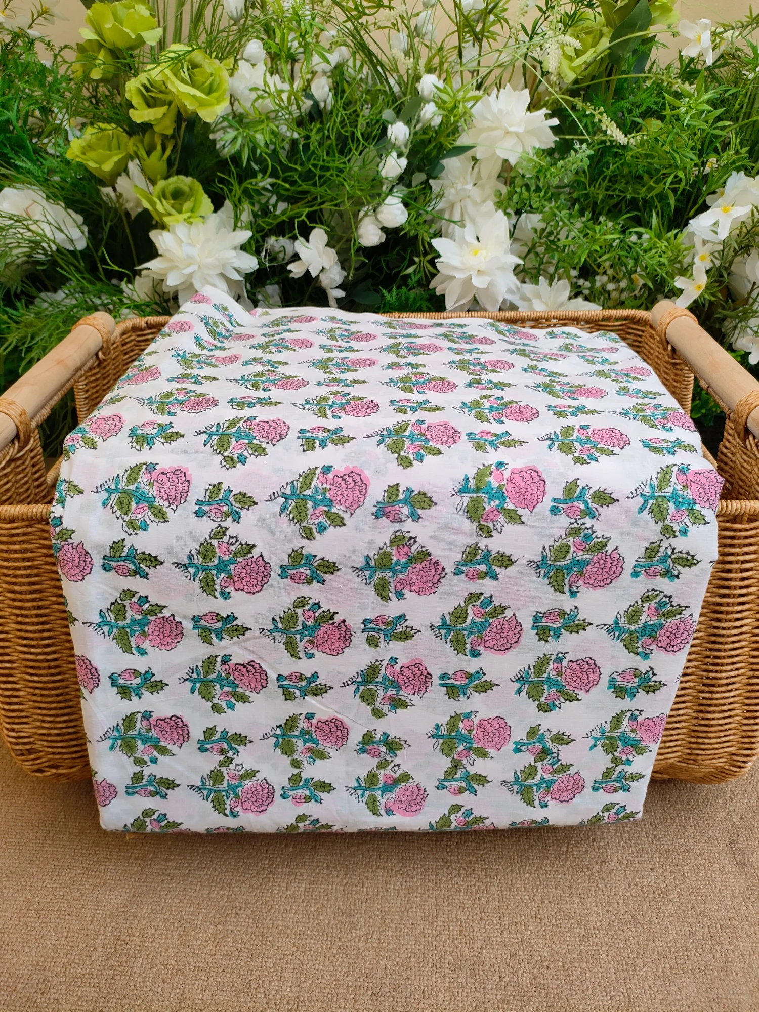 

Индийская ткань с ручной набивкой, мягкая, легкая, для шитья, 100% хлопок, ткань с ручной блочной печатью