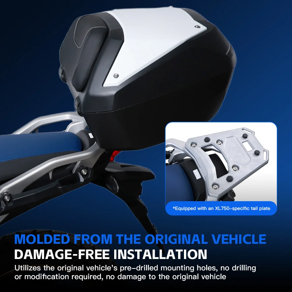Motorcycle Hard Tail Trunk Helmet Storage Quick Lock Release Original Hole Fitting No Damage for Honda XL750