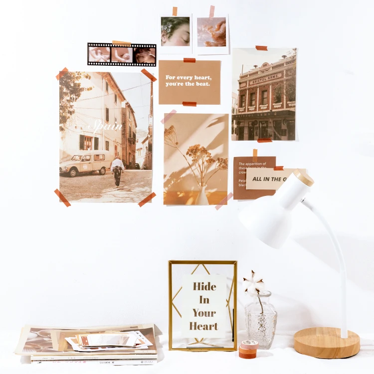 64 pcs Vintage Stationery Stickers Aesthetic Junk Journal Paper Diary Scrapbook DIY Album Material Decorative Supplies Sticker view 5