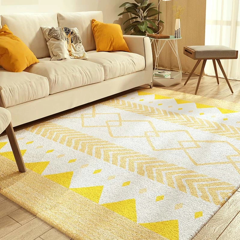 Ins Style Thickened Plush Carpets Bedroom Decor Bedside Carpet Cloakroom Dressing Table Rug Simple Living Room Decoration Rugs