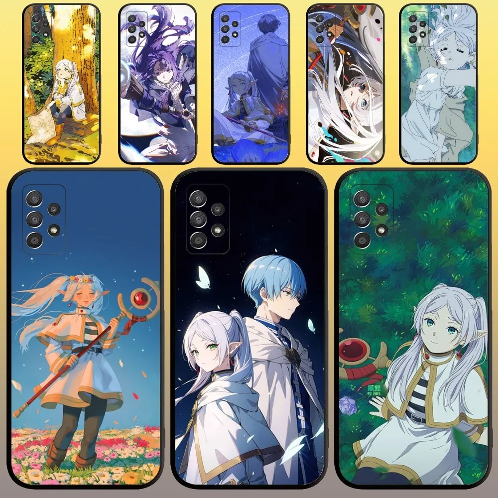 F-Frieren Comic Phone Case for SamsungA 91,80,73,72,71,70,53,52,51,42,41,40,32,31,30,22,21,20,13 S 4G 5G Soft Black Case