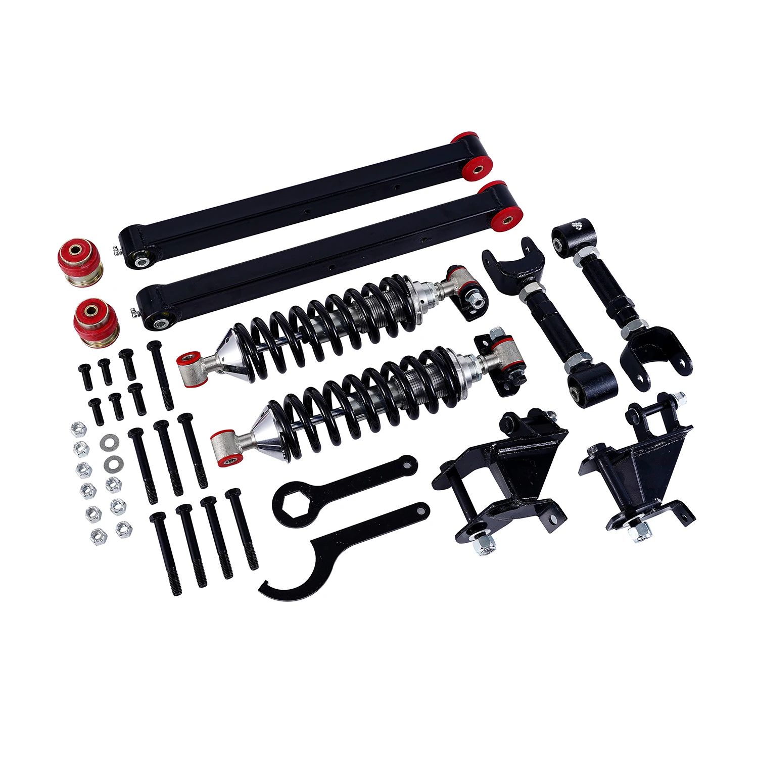 180-230lb Rear Adjustable 4 Bar and Coilover Conversion Kit Fits for GM 1967-72 a Body With Wrenches