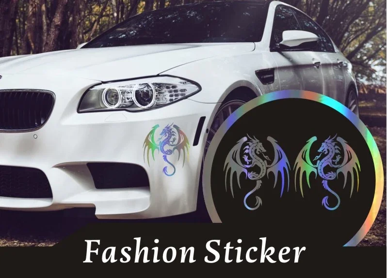 Cute Dragon 3D Car Sticker Wholesale  Styling Accessories 14.3cm*16.5cm