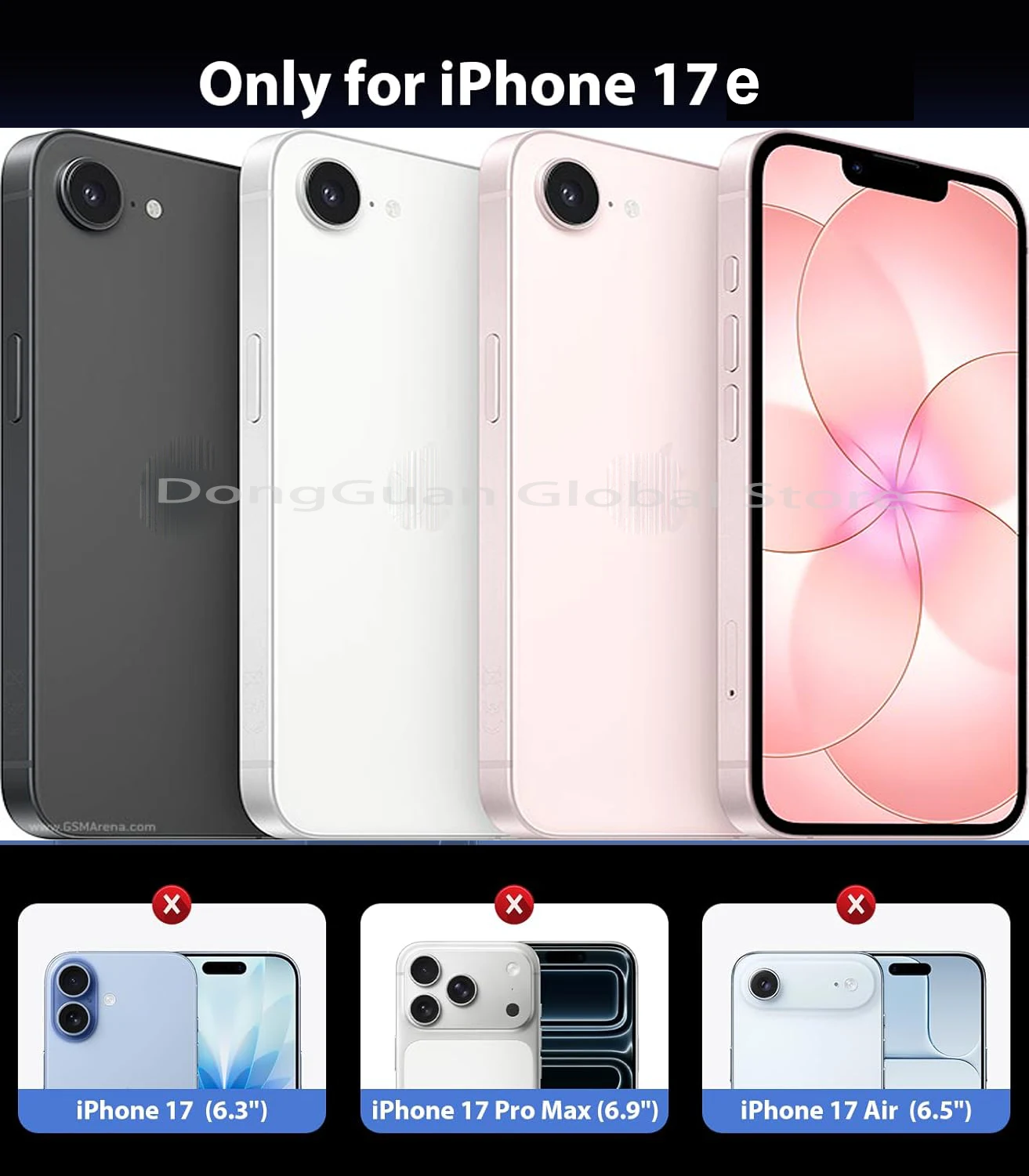 1/2/3/4Pcs For iPhone 17e Tempered Glass Screen Protector Glass