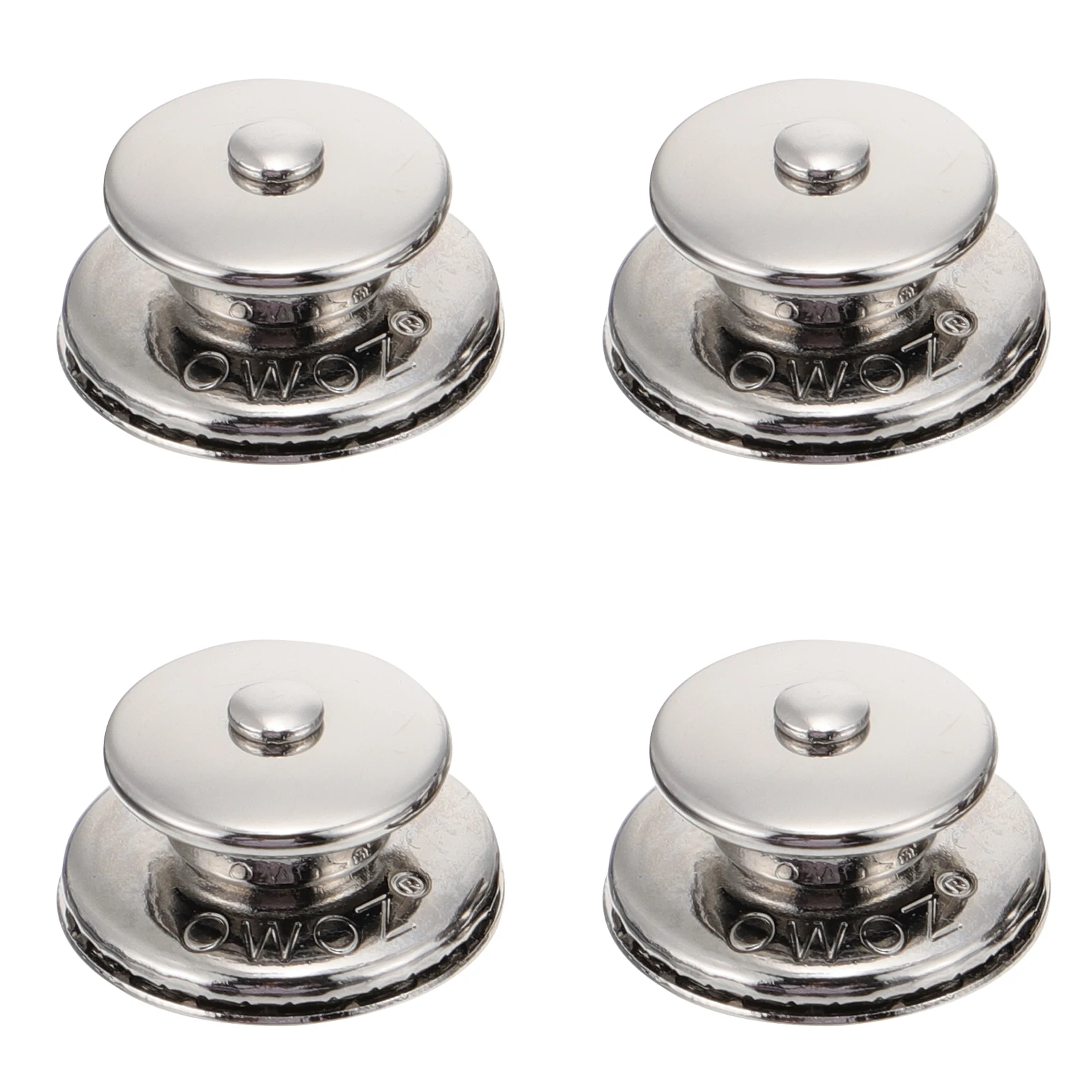 

4pcs Nickel-plated Buttons Heavy-duty Marine Snaps for Canvas Tarp Boat Car Guitars Durable Construction Firm Grip Continuous