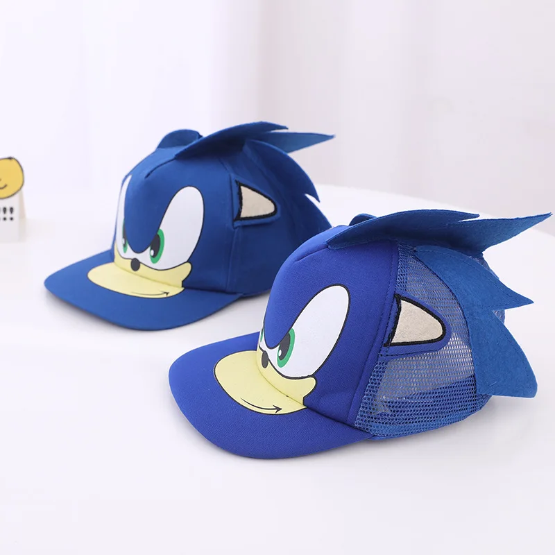 Sonic Anime Casual Baseball Cap Sunhats Outdoor Summer Action Figure Toys Cartoon Fashion Hat Cute Caps for Girls Boys Kids Gift