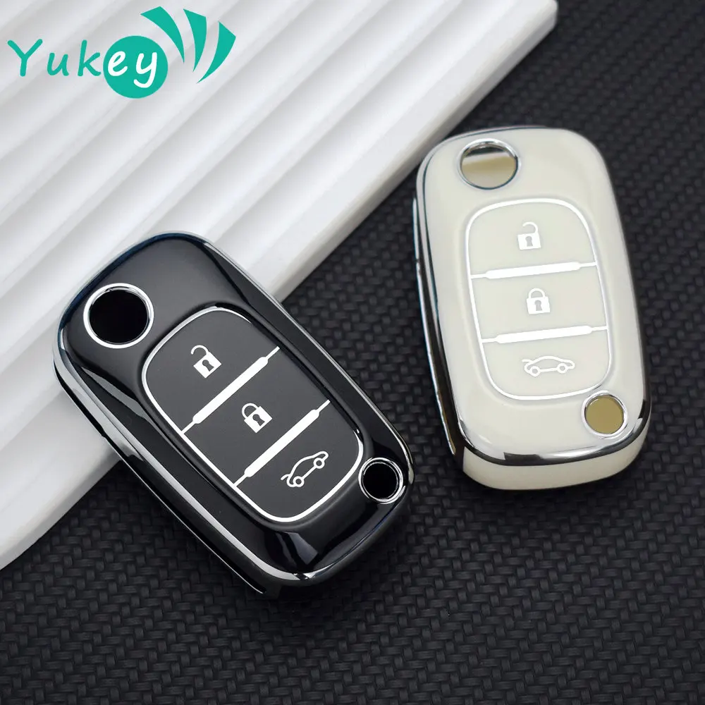 TPU 3 Buttons Key Case Cover For LADA Vesta Granta XRay Kalina Priora Sedan Sport For Renault Fluence Clio Megane For Mercedes