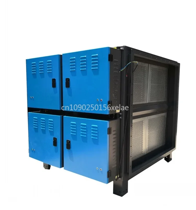 High Air Volume Commercial Kitchen Bbq Smoke Exhaust Electrostatic Precipitator Oil Fume Purifier