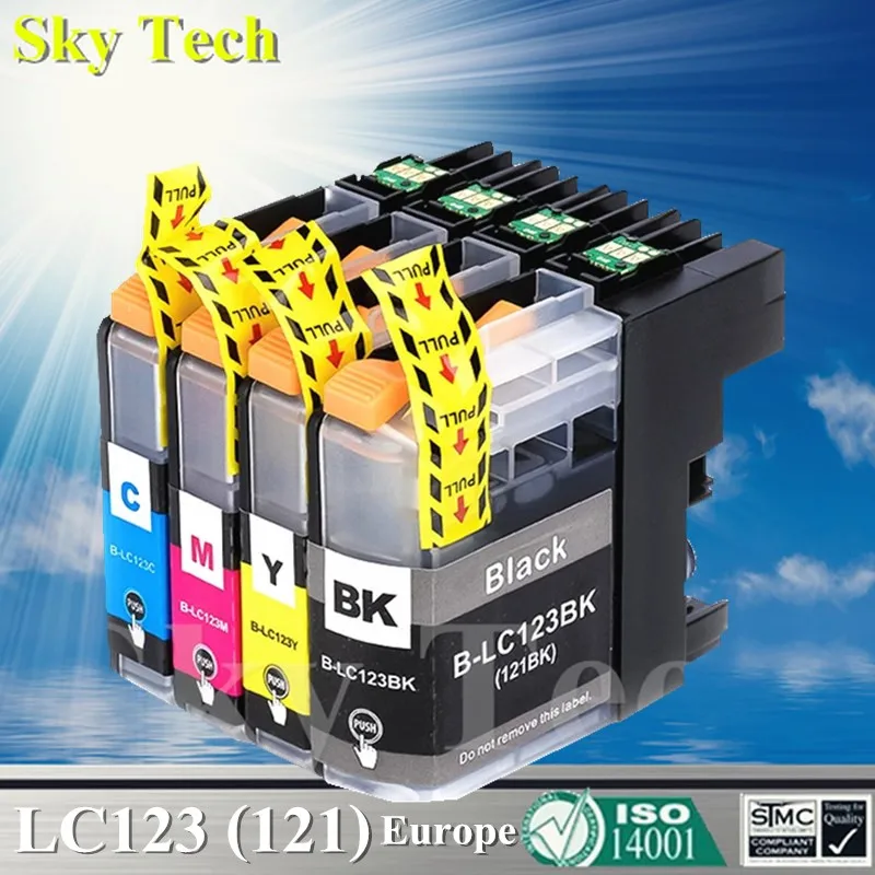 

Совместимый картридж Sky LC123 LC121 для Brother MFC-J4510 J4610 J4410 J4710 J132W J152W J552 J752 J470 J650 J870 J245 и т. д.