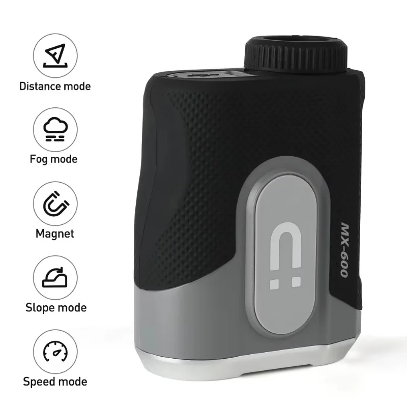 Rangefinder Golf Digital Magnetic 600M 1000M USB Charge Laser Distance Meter with Slope Flag Lock Pulse Vibration OEM IP54 7.0x