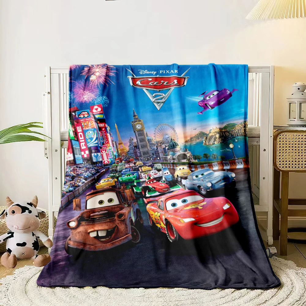 Cars Cartoon printed flannel thin blanket. Four seasons blanket. for sofa, beds, living room, travel picnic blanket gifts