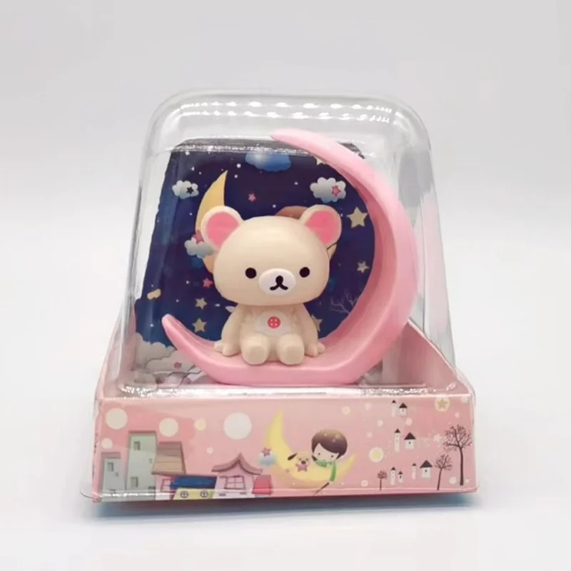 

Rilakkuma настольные украшения солнечные фигурки модель украшения в машине персонажи мультфильмов Derive периферийные модели подарки
