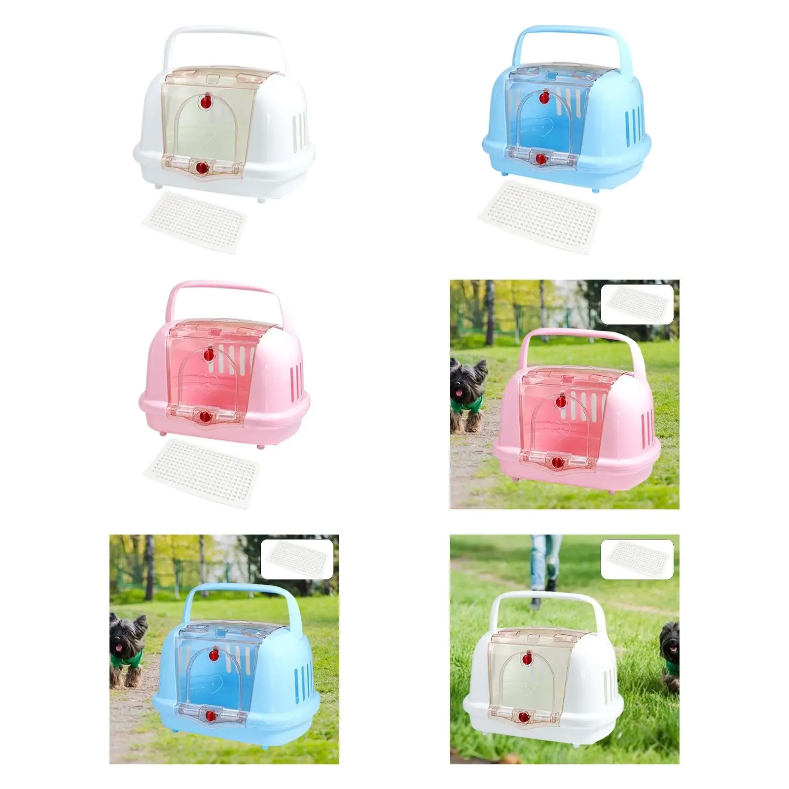 

Dog Dog Crate Lightweight Ventilation Sturdy Hard Sided for Dog Cat Camping