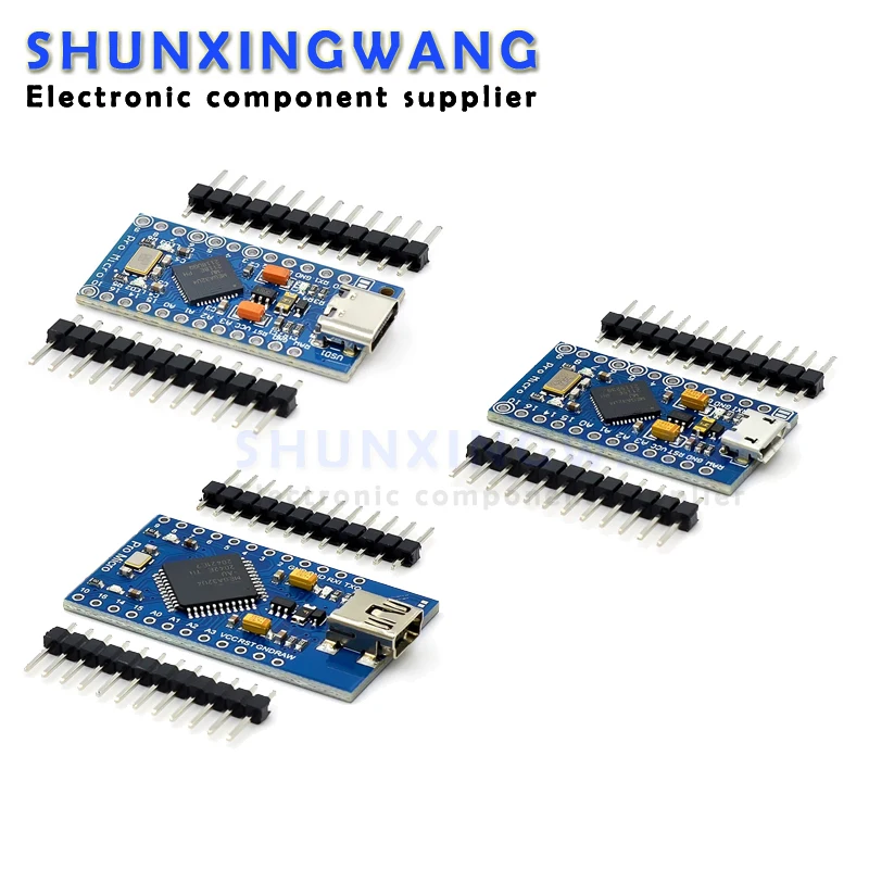 Pro Micro ATmega32U4 5V 16MHz Original Chip Replace ATmega328  Pro Mini With 2 Row Pin Header