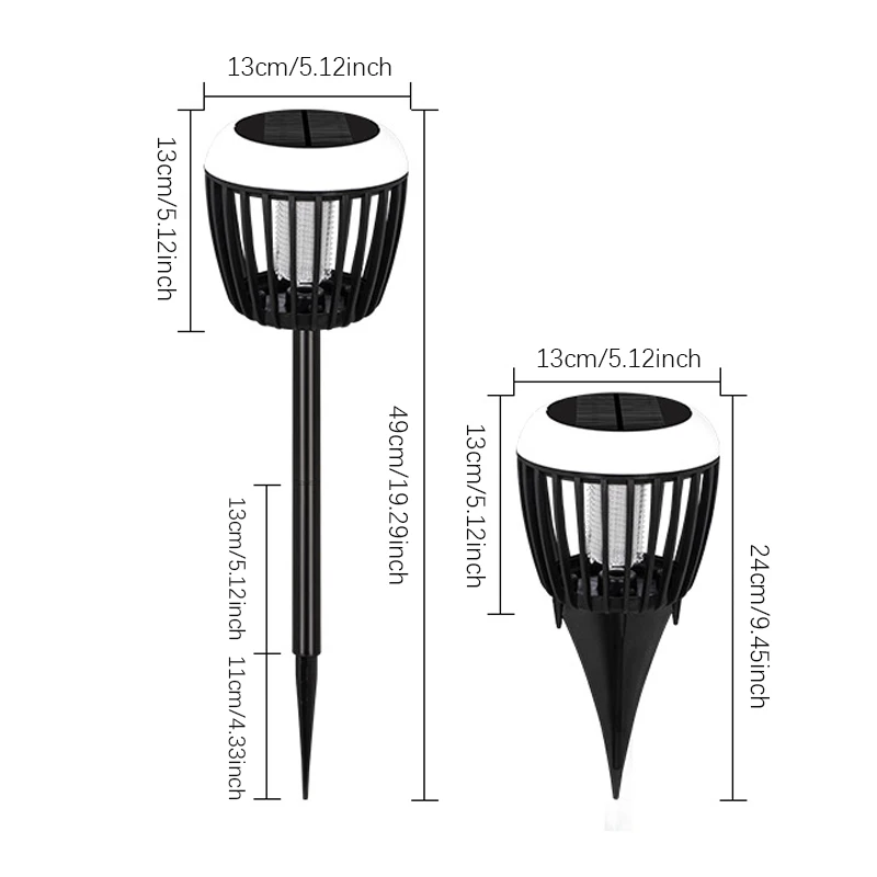 LED Solar Light Mosquito Killer Lamp Waterproof Lighting Mosquito Repellent Lamp External Fly Trap for Outdoor Garden Patio Use