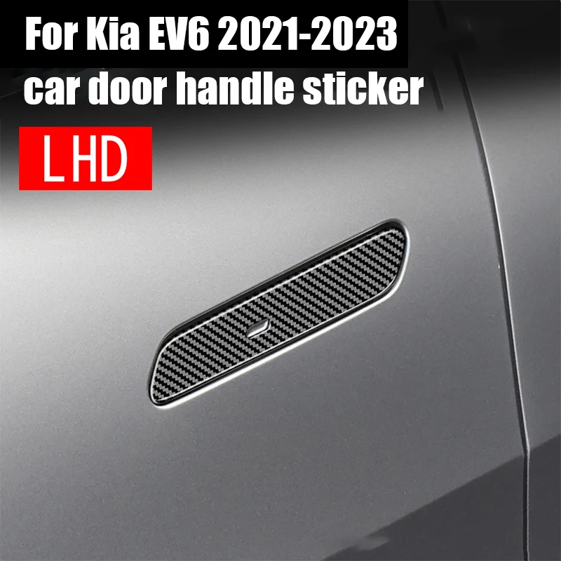 

Для Kia EV6 2023 2022 2021 внешняя дверная чаша, ручка, декоративная наклейка, модификация дверной ручки и защитные аксессуары