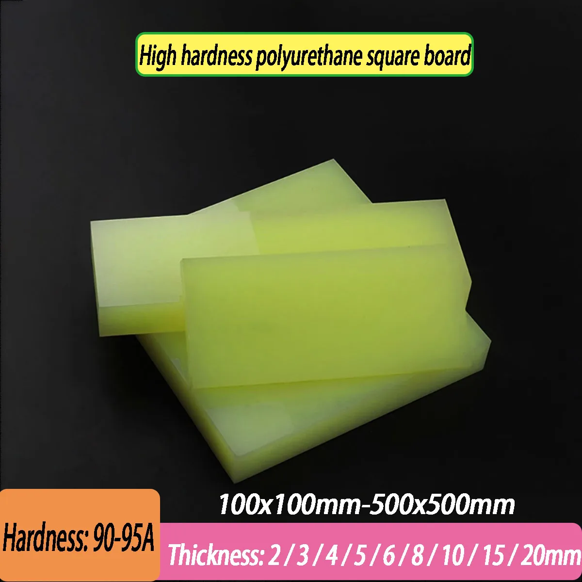 

Thickness: 2 -20mm High Hardness 90-95A Polyurethane Sheet Wear-Resistant PU Board In Stock & Custom Processing