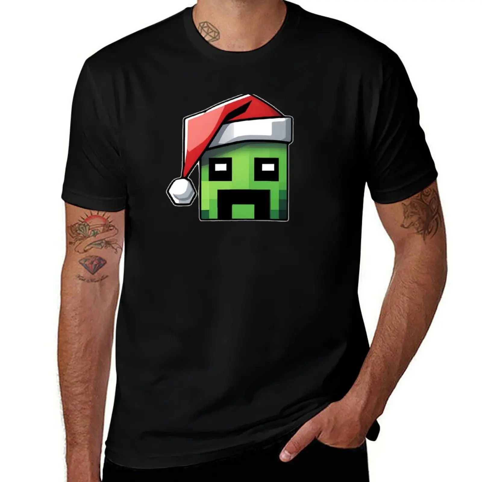 

Creeper Claus T-Shirt t shirts for man graphic vintage t shirts cotton 100% T-Shirt