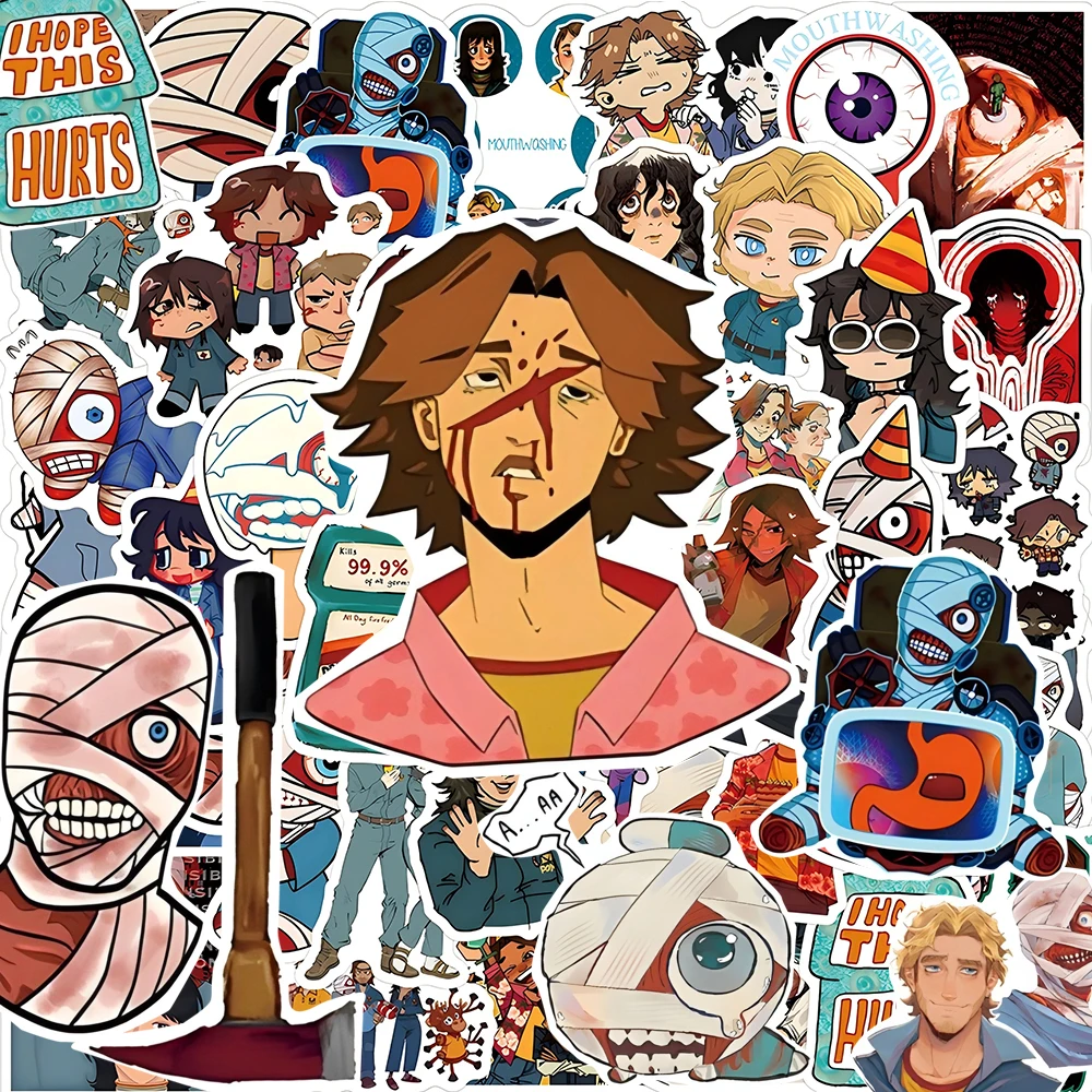 สติกเกอร์เกมล้างปากสยองขวัญ 10/30/55 ชิ้น สติกเกอร์กราฟฟิตี้สำหรับเด็ก ของเล่น DIY สมุดภาพ โทรศัพท์ กระเป๋าเดินทาง รถยนต์ สติกเกอร์การ์ตูนสุดเท่