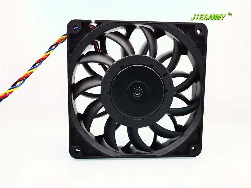 pa  Jiesammy Double Ball 12025 12cm Max Airflow Rate 12v1. 2A Temperature Control PWM Chassis Cooling Fan 120*120*25MM